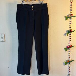 ANNE KLEIN Black Dress Pant Pants Stretch Waist Size 4 Perfect for business or